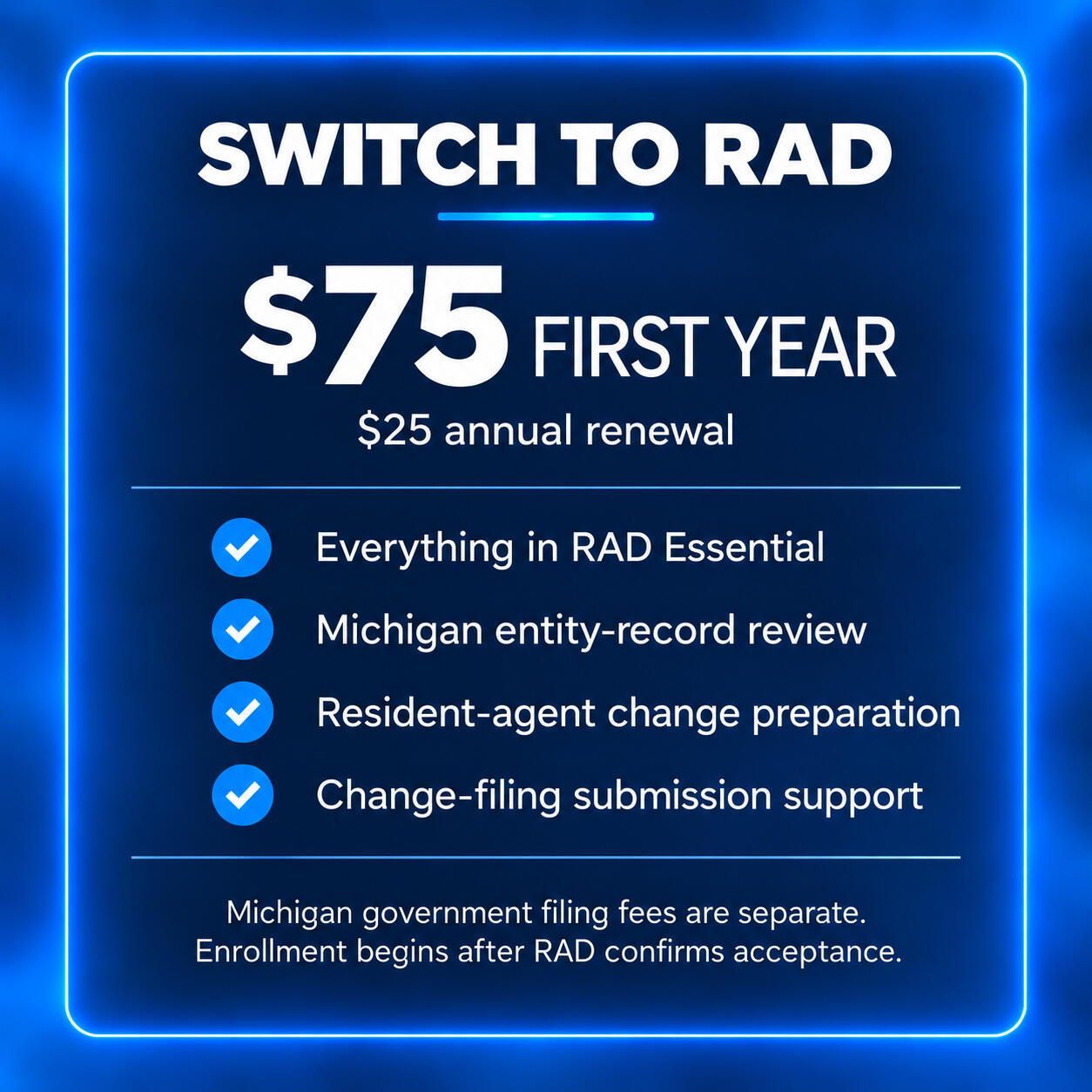 Switch - $75 First Year